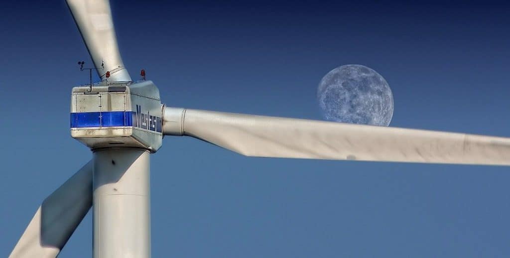 Windturbine eines Windrads