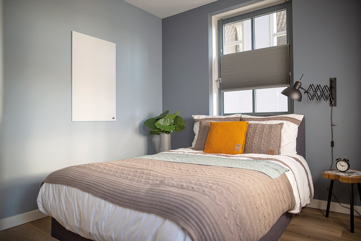 Infrarot Wandheizung im Schlafzimmer